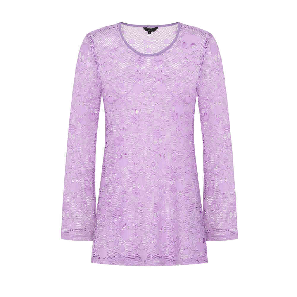 Banned - Bff Net Longsleeve top - Purple